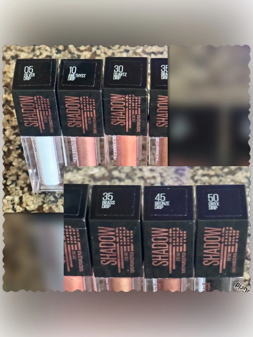 Maybelline (6) pc SHADOW DRIP EYE TINT SHIMMER LIQUID EYESHADOW